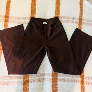 Princess Polly Wide Leg Brown Pants